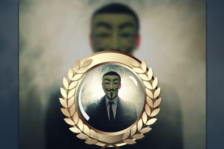 Anonymous Logo - Anonymous logo photo frame