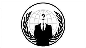 Anonymous Logo - Anonymous hackers attack US security firm HBGary - BBC News