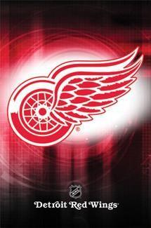 Red Wings Hockey Logo - Detroit Red Wings Official NHL Logo Poster