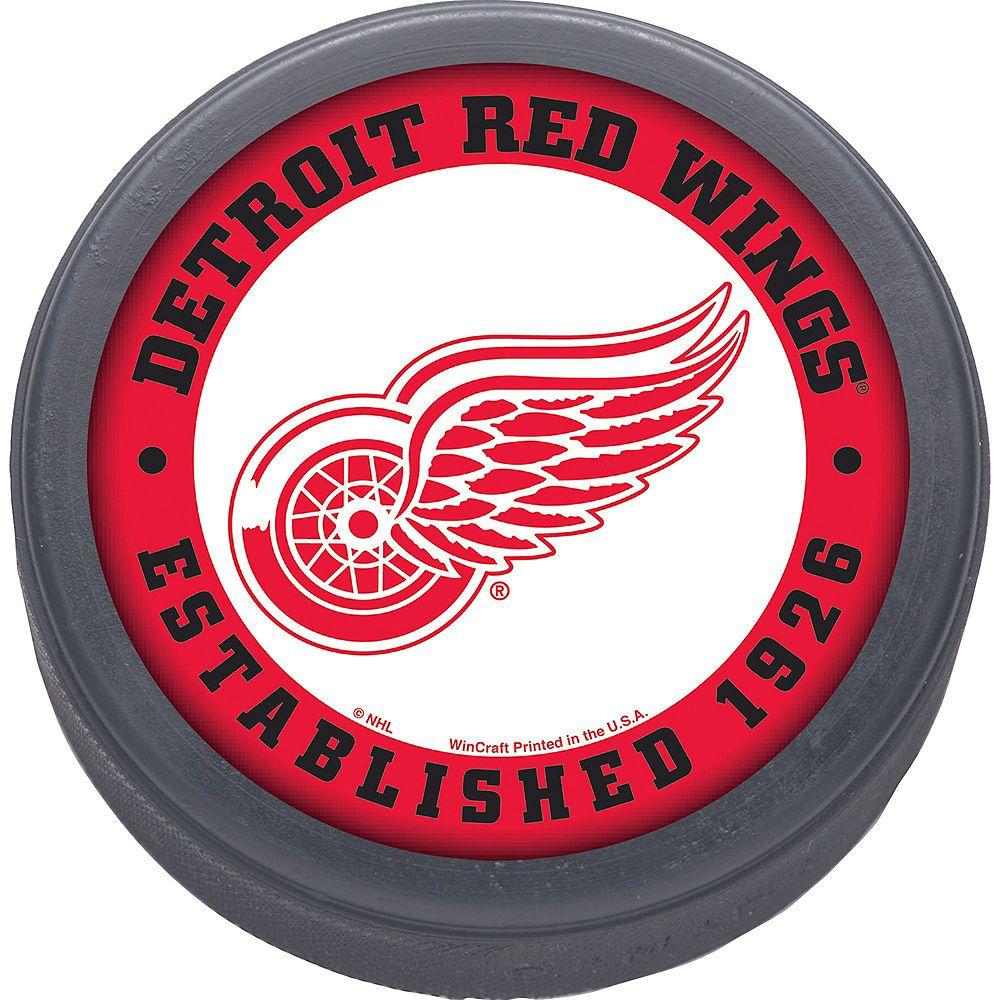 Red Wings Hockey Logo - Detroit Red Wings Hockey Puck 3in x 1in