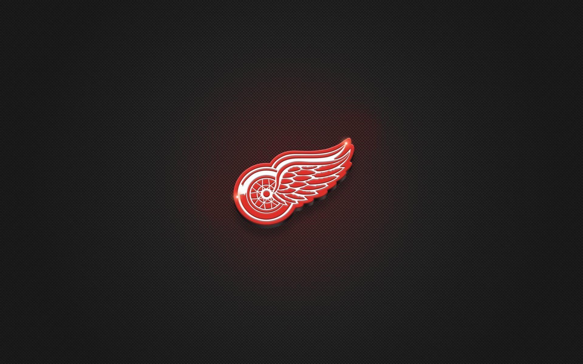 Red Wings Hockey Logo - red wings logo wheel wings hockey textures minimalism red HD wallpaper