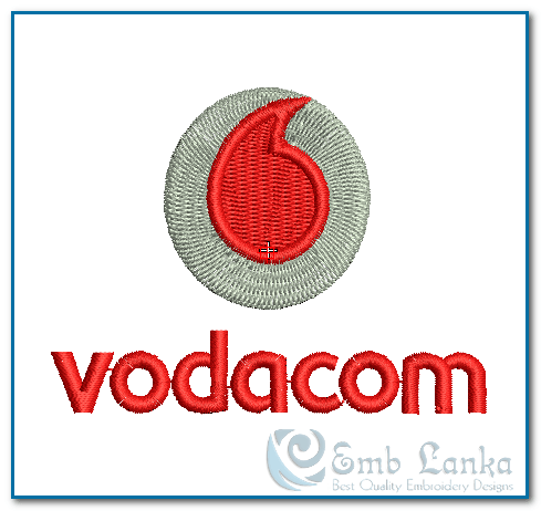 Vodacom Logo - Vodacom Logo Embroidery Design | Emblanka.com