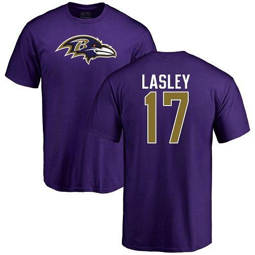 Purple Jordan Logo - Nike Purple Jordan Lasley Name & Number Logo - NFL #17 Baltimore ...