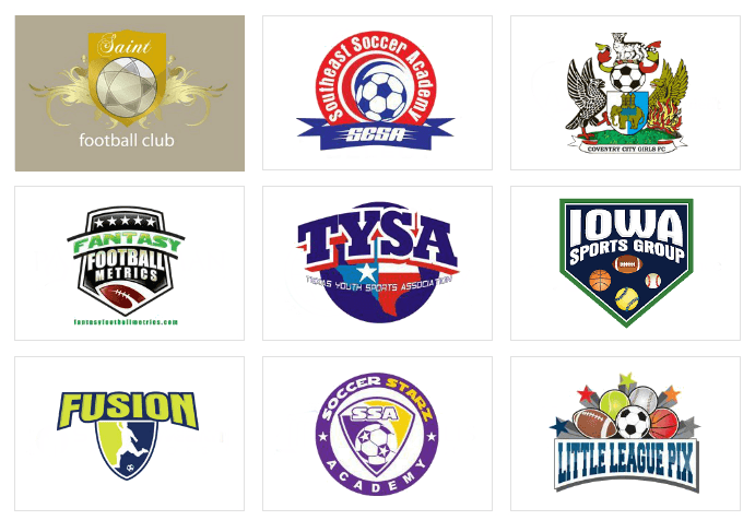 Custom Football Logo - Football Logo Designs by DesignVamp® for $39