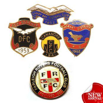 Custom Football Logo - Wholesale Cheap Custom Logo Metal Football Enamel Badges - Buy ...