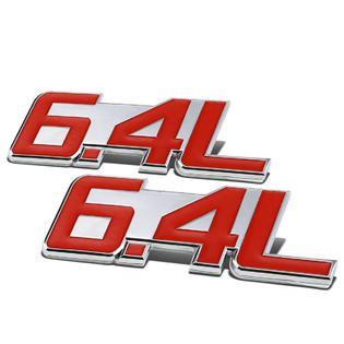 Red and Silver Automotive Logo - DNA Motoring 2 x Metal Emblem Decal Logo Trim Badge 