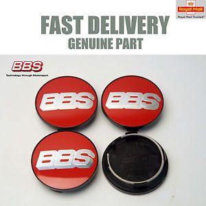 Red and Silver Automotive Logo - 4x Genuine BBS Centre Caps Red and Silver 2D BBS Logo 70.6 CK CH CH