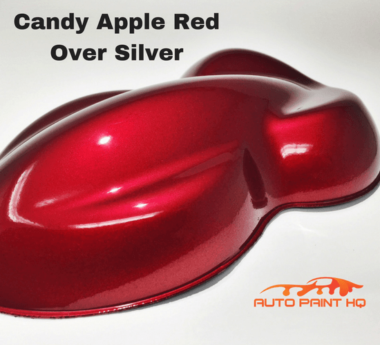 Red and Silver Automotive Logo - Candy Apple Red Basecoat Gallon Kit over Silver Car Vehicle Auto