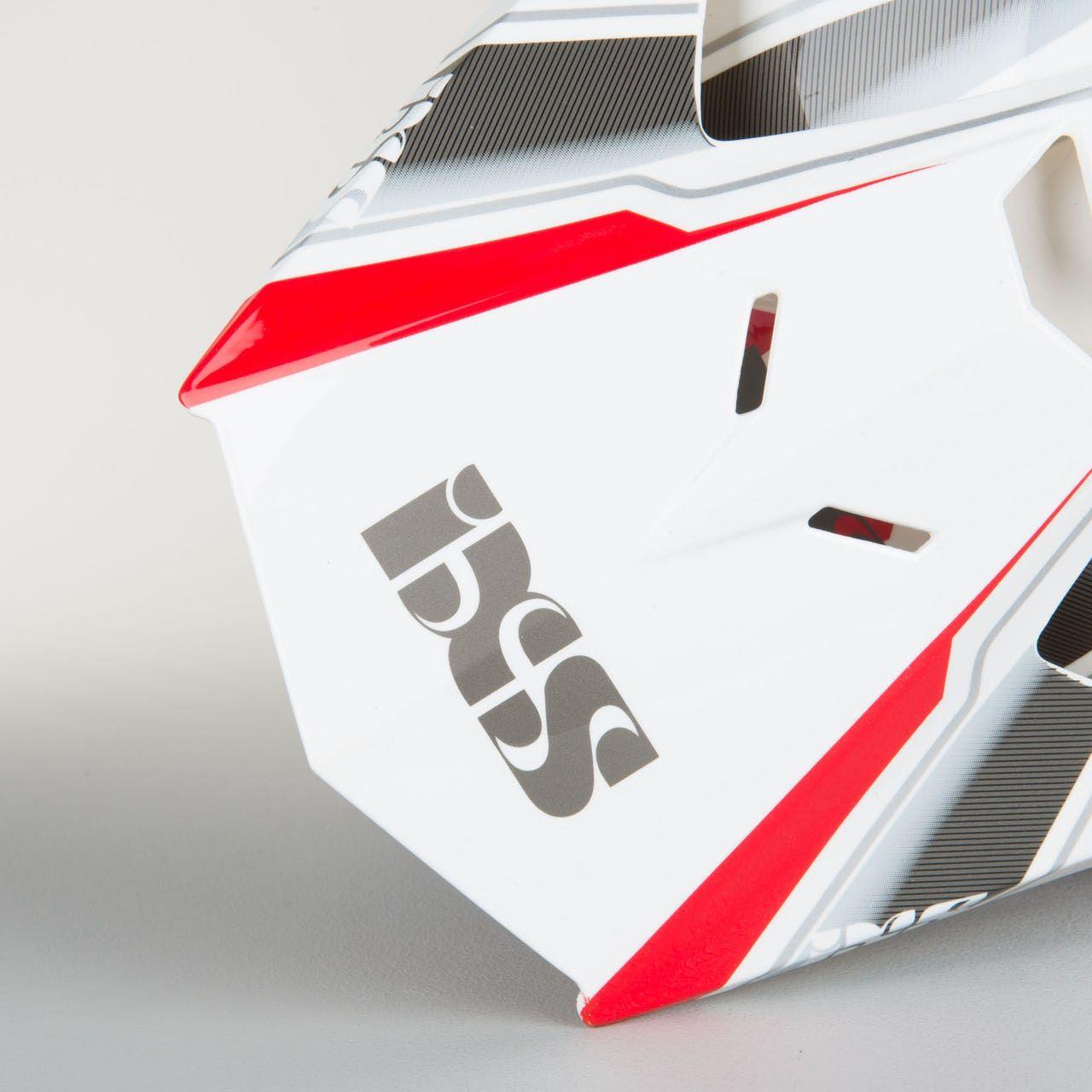 Red and Silver Automotive Logo - IXS HX 207 Atlas Helmet White Red Silver (Now 22%).co.uk