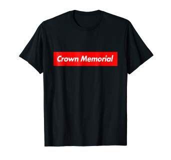 Crown Over a Red Box Logo - Amazon.com: Crown Memorial Box Logo Funny T-Shirt: Clothing