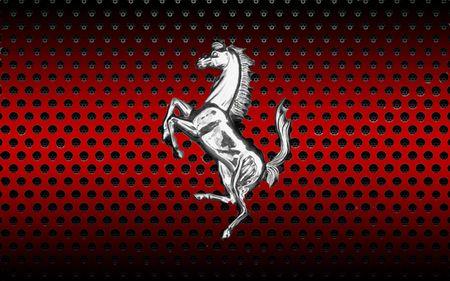 Red and Silver Automotive Logo - Silver Ferrari Fade & Cars Background Wallpaper