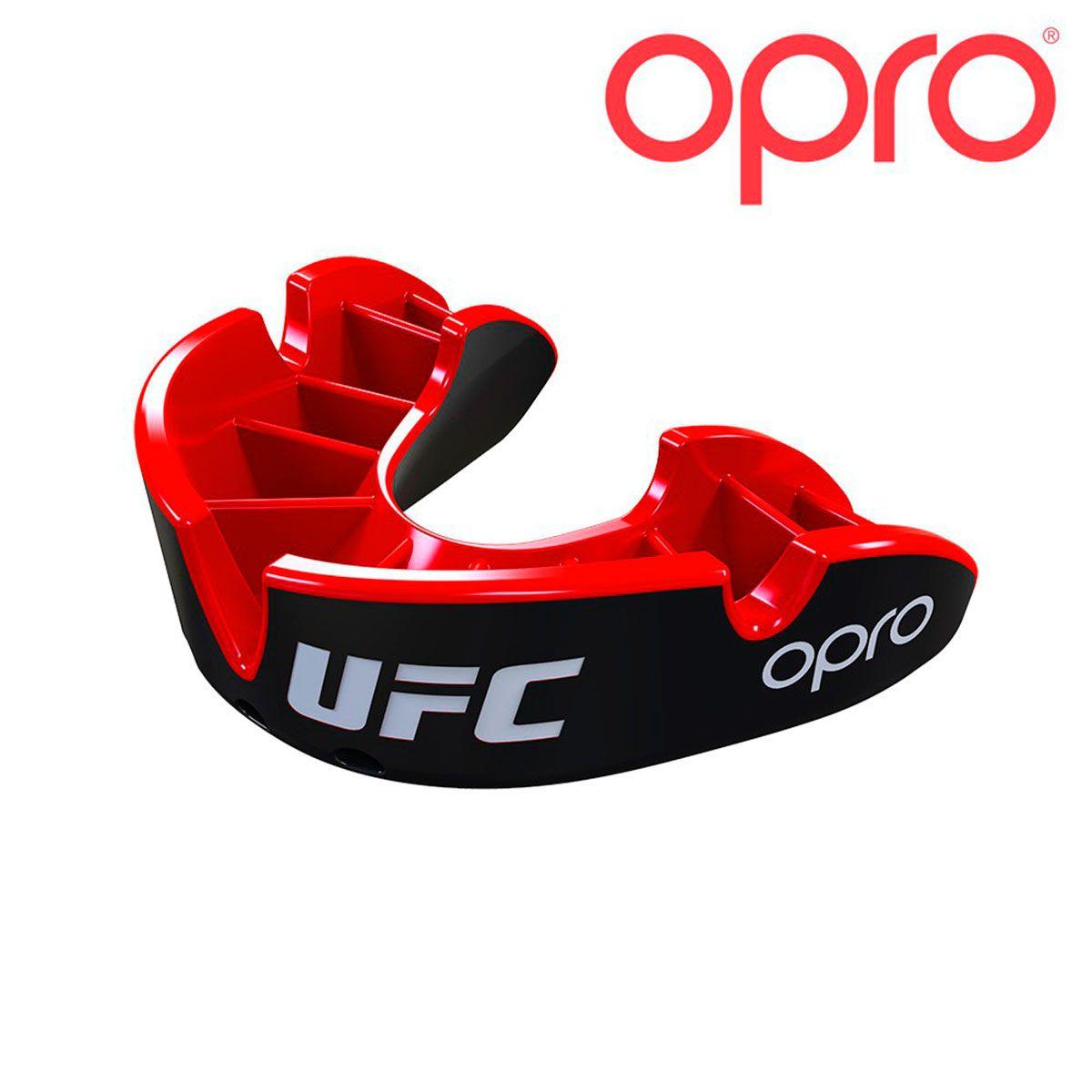 Red and Silver Automotive Logo - Mouthguard Opro Silver Black/Red UFC > Free Shipping