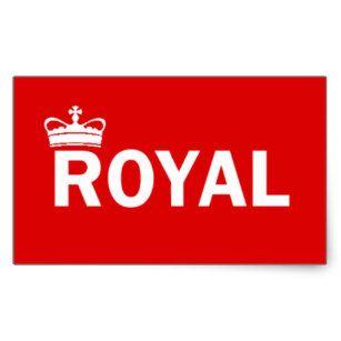 Crown Over a Red Box Logo - Box Logo Stickers