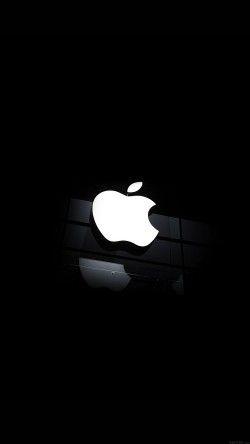 iPhone Apple Logo - iPhone7papers apple logo glass dark iphone6 ready