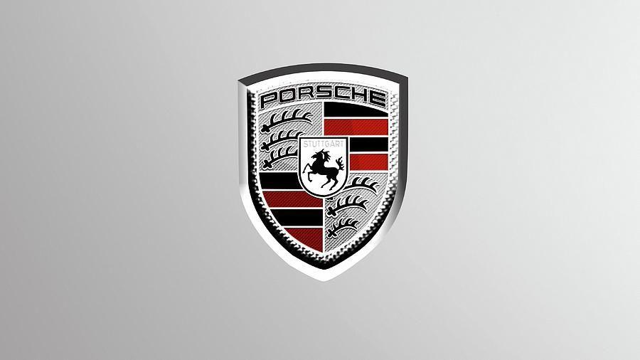 Porsche Logo - Porsche Logo Digital Art by Max Dedrick