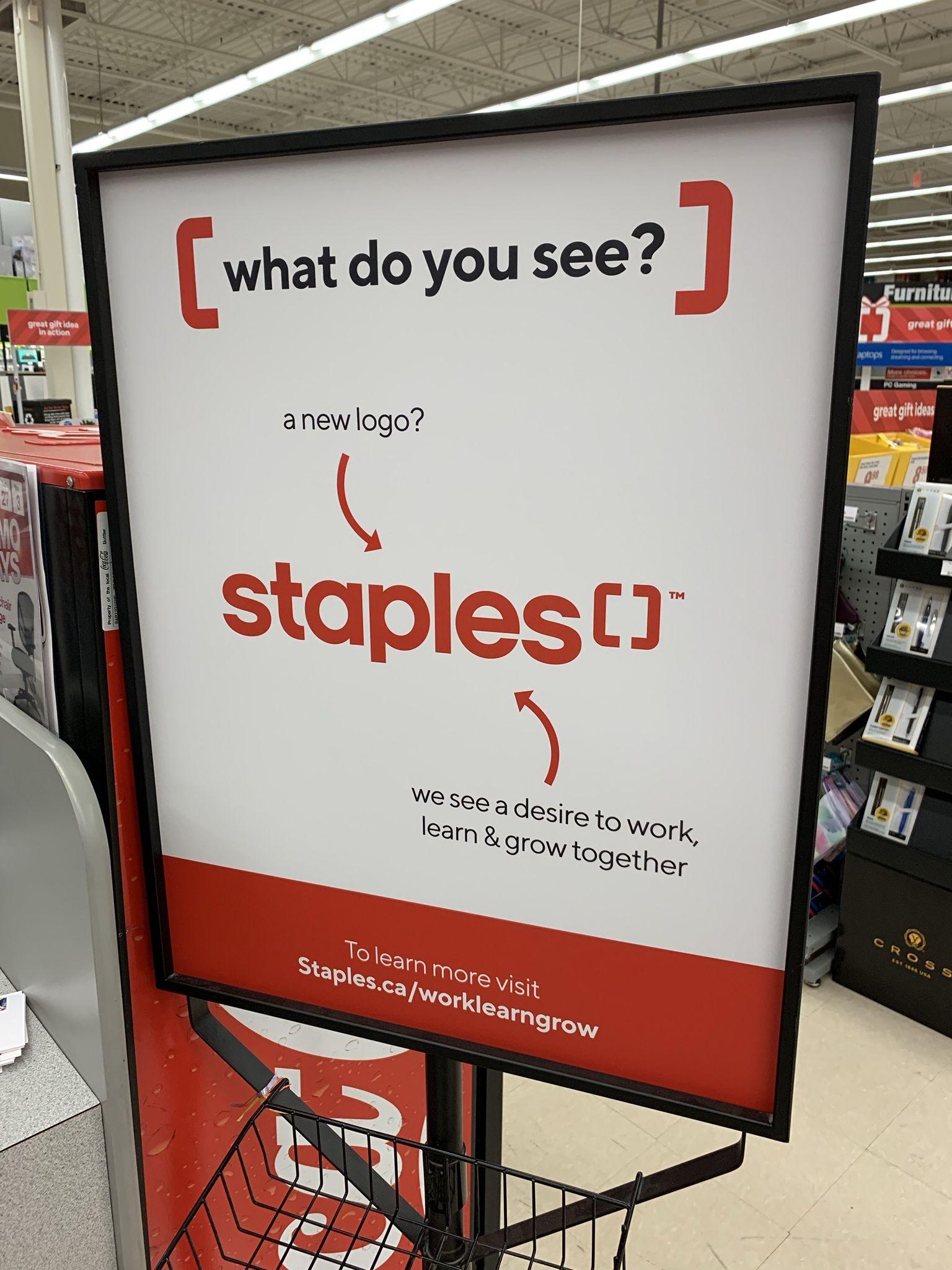 Staples New Logo - Staples Canada got a new logo?! - Album on Imgur