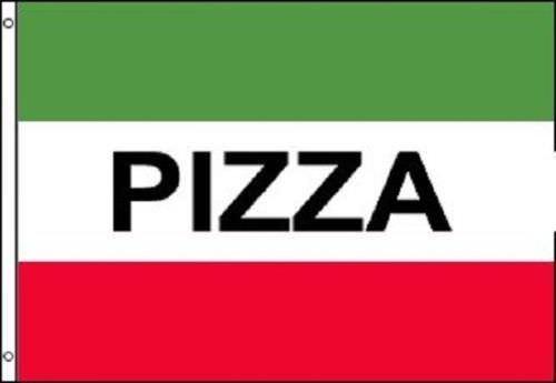 Red and Green Banner Restaurant Logo - Pizza Green and Red Flag Pizzeria Italian Restaurant Banner Pennant ...