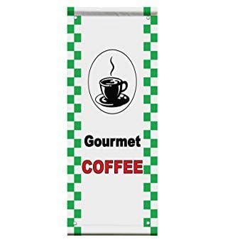 Red and Green Banner Restaurant Logo - Amazon.com : Gourmet Coffee Red Black Green Bar Restaurant Double ...