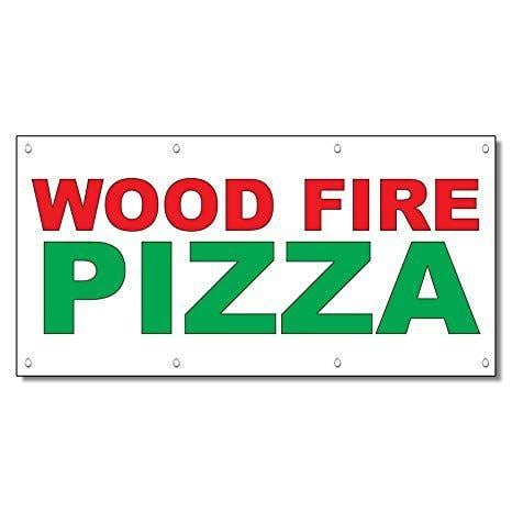 Red and Green Banner Restaurant Logo - Amazon.com : Wood Fire Pizza Red Green Food Bar Restaurant Food ...