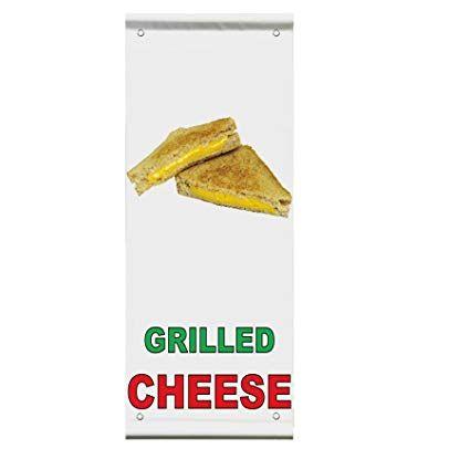 Red and Green Banner Restaurant Logo - Amazon.com : Grilled Cheese Green Red Bar Restaurant Double Sided ...