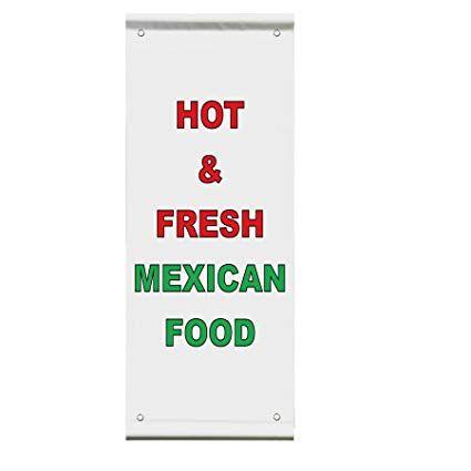 Red and Green Banner Restaurant Logo - Amazon.com : Hot & Fresh Mexican Red Green Bar Restaurant Double