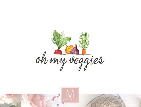 Organic Logo - Vegan Food Logo Vegetables Logo Organic Logo Natural Food