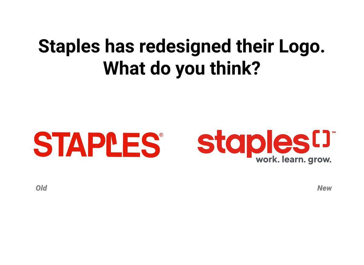 Staples New Logo - Multiple Design - #Staples has a new #Logo. What do you