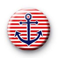 Red and Blue Anchor Logo - Red and Blue Anchor Badge : Kool Badges