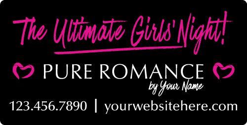 Pure Romance Logo - Pure Romance Vehicle Magnetic – Girls Night Out Black – Pure Romance