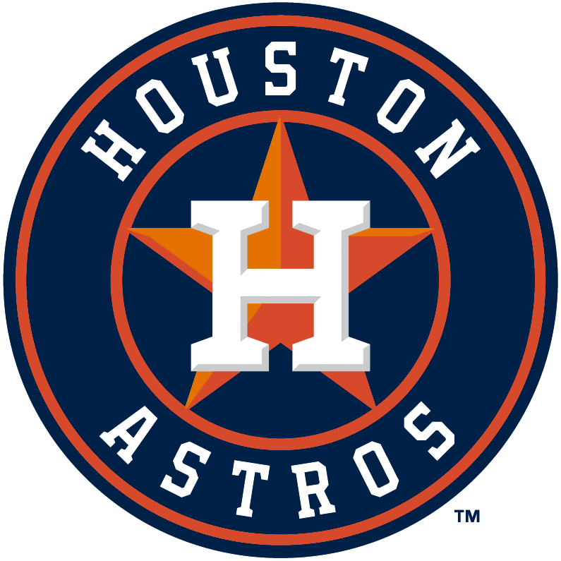 Red Blue and Orange Circle Logo - Houston Astros Primary Logo - American League (AL) - Chris Creamer's ...