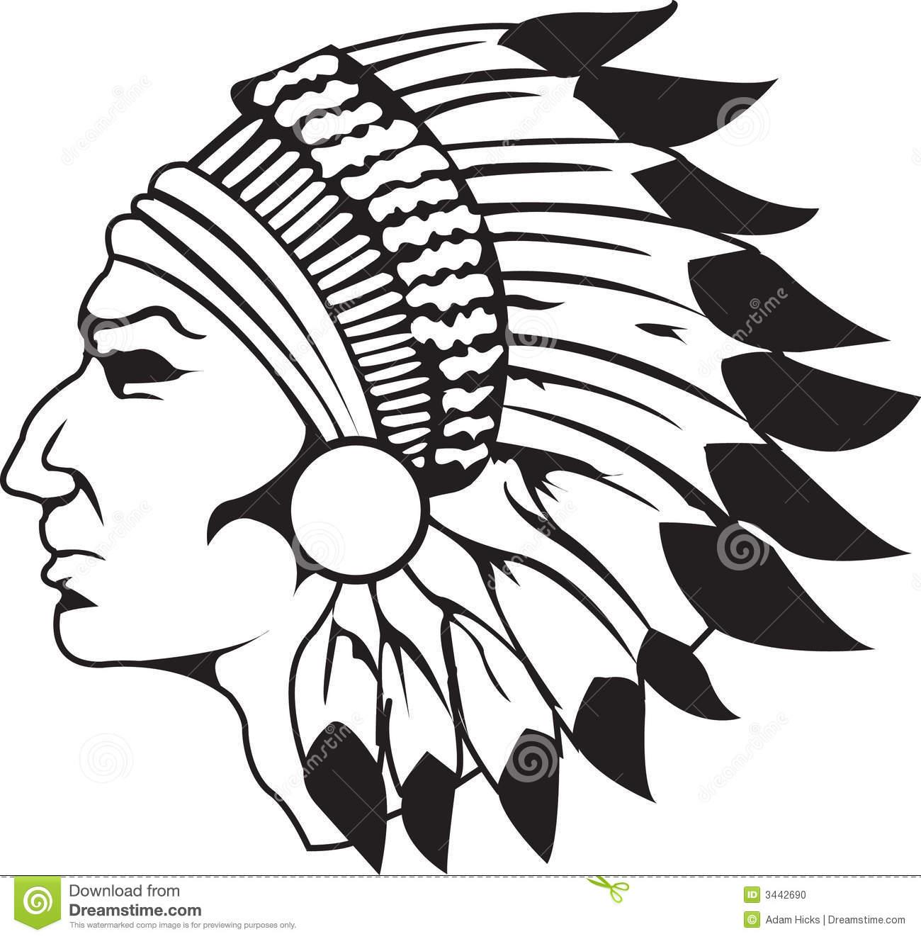 Indian Black and White Logo - Native American Disney Clipart