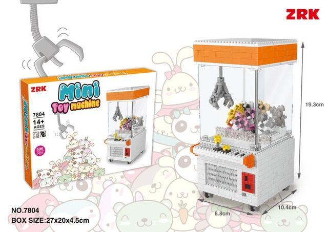 Small Toy Machine Logo - ZRK Small toy machine Plastic Building Blocks Mini Shop Architecture ...