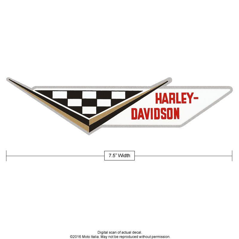 1960'S Racing Logo - Early 1960's Harley-Davidson Sprint Decal Set - Moto Italia