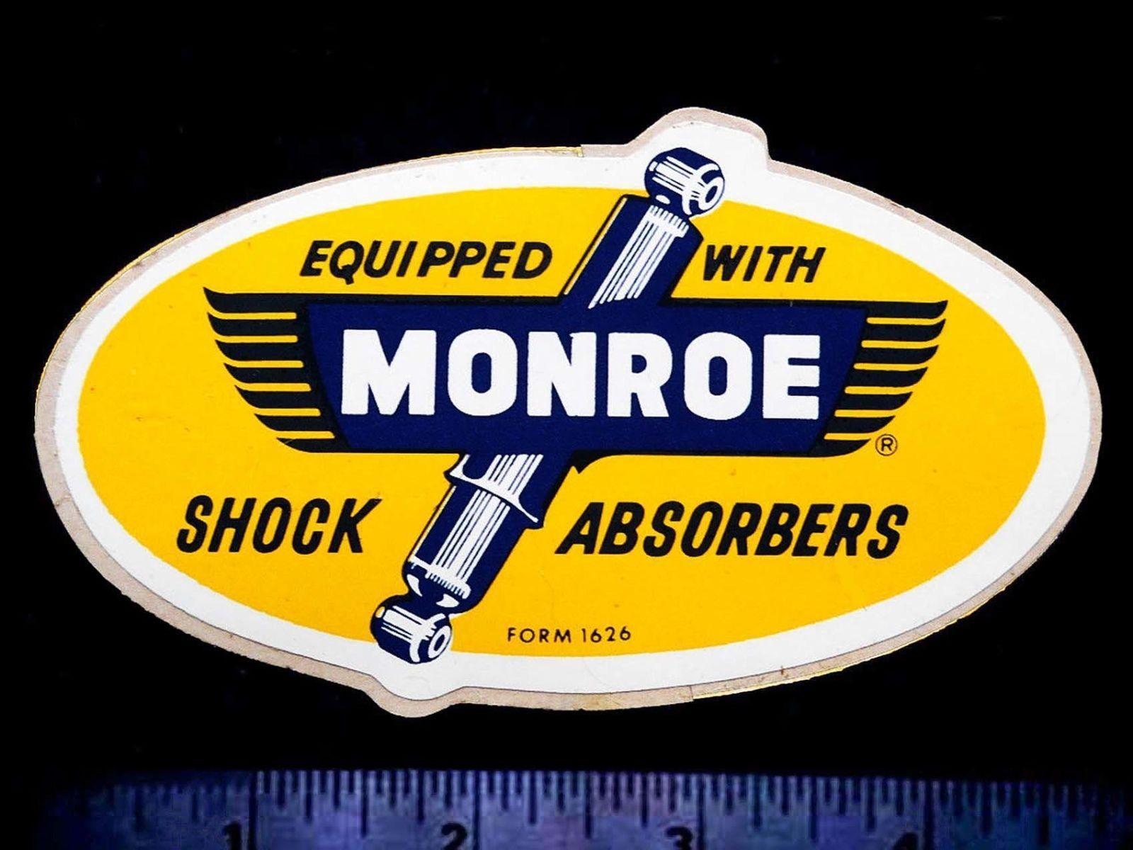 1960'S Racing Logo - MONROE Shock Absorbers - Original Vintage 1960's Racing Decal ...