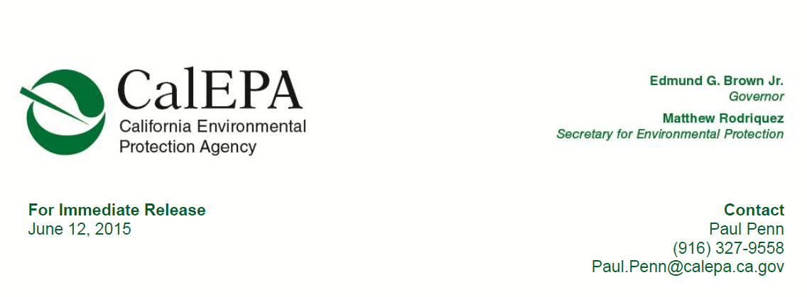 Cal EPA Logo - Cal EPA Letterhead of Industries