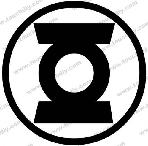 Green Lantern Black and White Logo - Green Lantern Logo - Ready Design Template > Super Heroes Logo ...