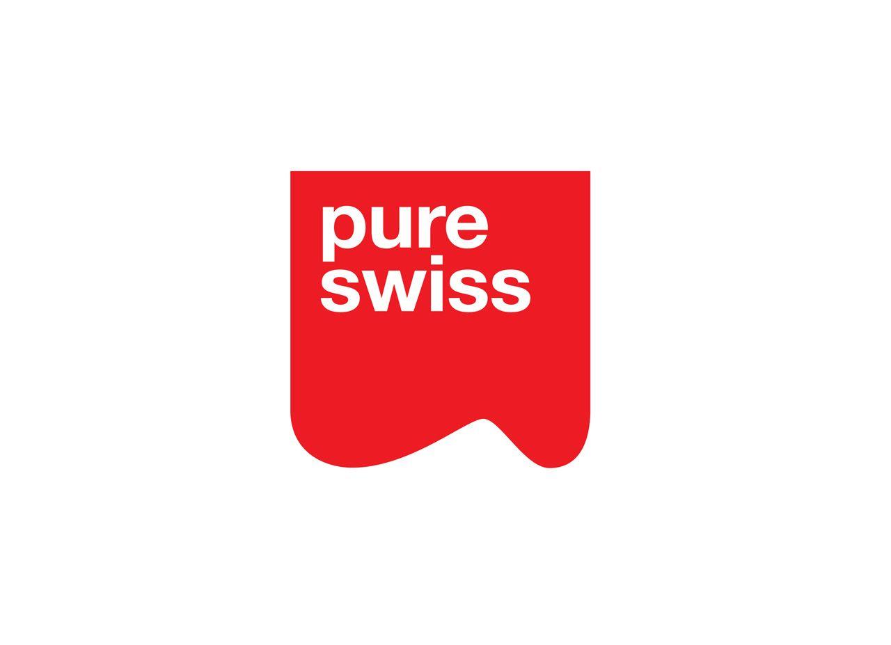 Swiss Brand Logo - Studio h work Pure Swiss & packaging design