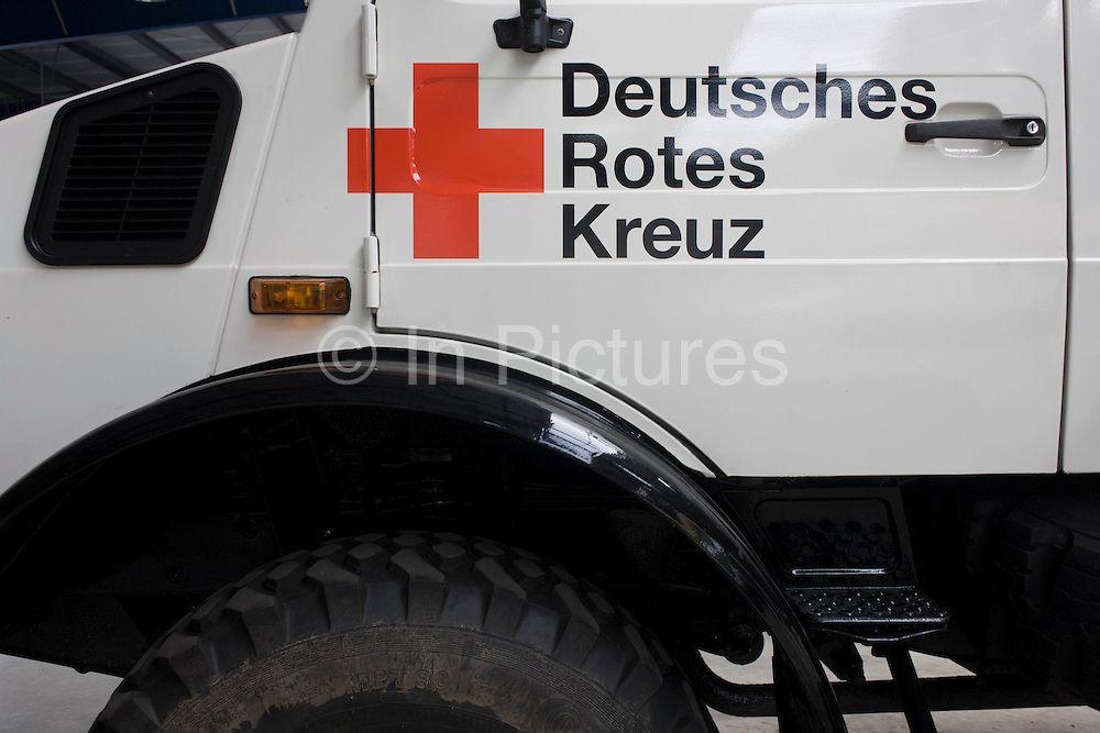 German Red Cross Logo - Germany - Berlin - German Red Cross logo on vehicle | in pictures