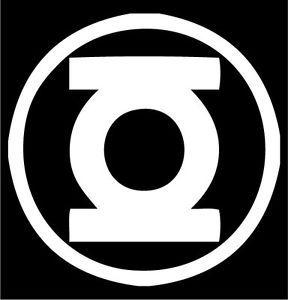 Green Lantern Black and White Logo - The Green Lantern Decal DC comics vinyl sticker die cut logo