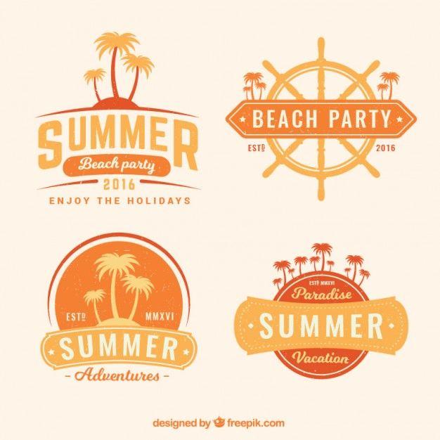 Summer Logo - Summer logos Vector | Free Download