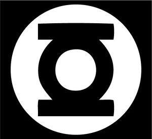 Green Lantern Black and White Logo - The Green Lantern Decal DC comics vinyl sticker die cut logo ...