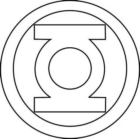 Green Lantern Black and White Logo - outline superhero logos Image Search Results. Birthday Cake