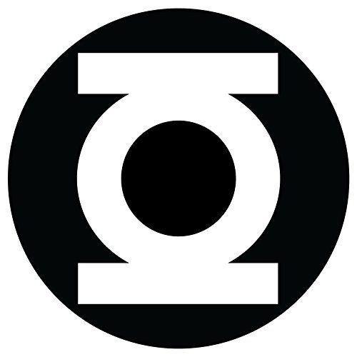 Green Lantern Black and White Logo - Green Lantern Logo Vinyl Decal Sticker 4x4 inch (Gloss Black ...