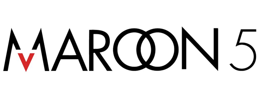 Maroon 5 Logo - maroon5 logo font - Sticker by Alana Sofía