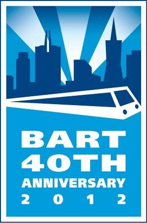 Bay Area Rapid Transit Logo - BART Anniversary Logo use of cityscape, in line