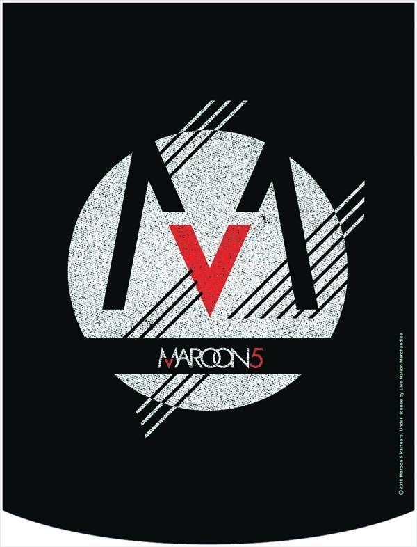 Maroon 5 Logo - Maroon 5 Blue Logo Backpack with Interchangeable Face - BOLDFACE
