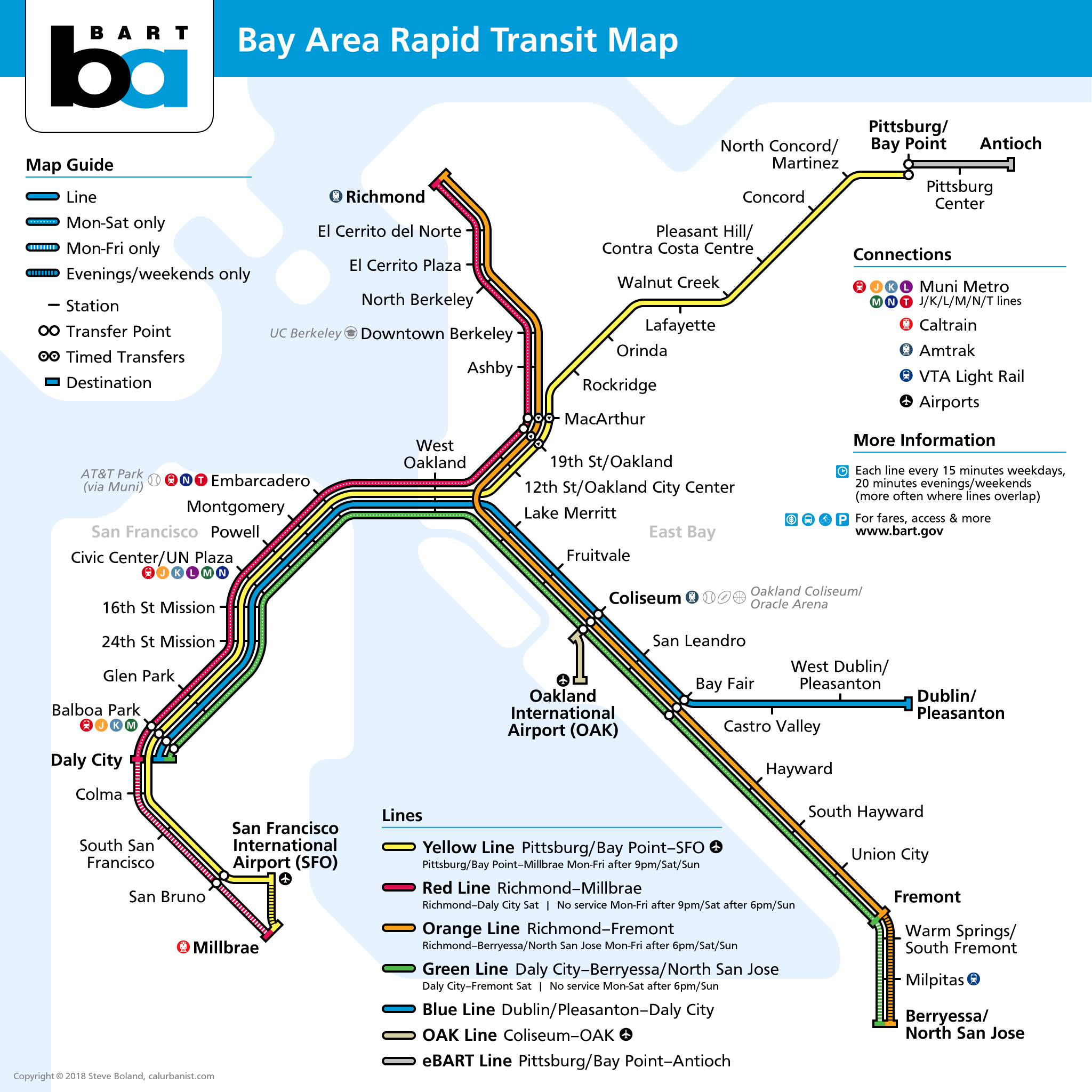 Bay Area Rapid Transit Logo - Bay Area Rapid Transit – Transit Maps by CalUrbanist