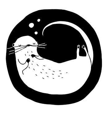 Otter Logo - otter logo progress (not the final version) | Blogging drawings. And ...