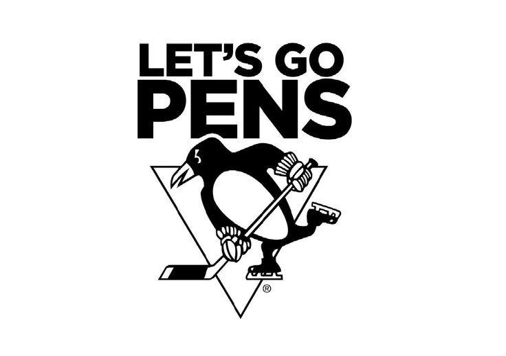 Black and White Penguins Logo - best Penguins Hockey image. Hockey penguins