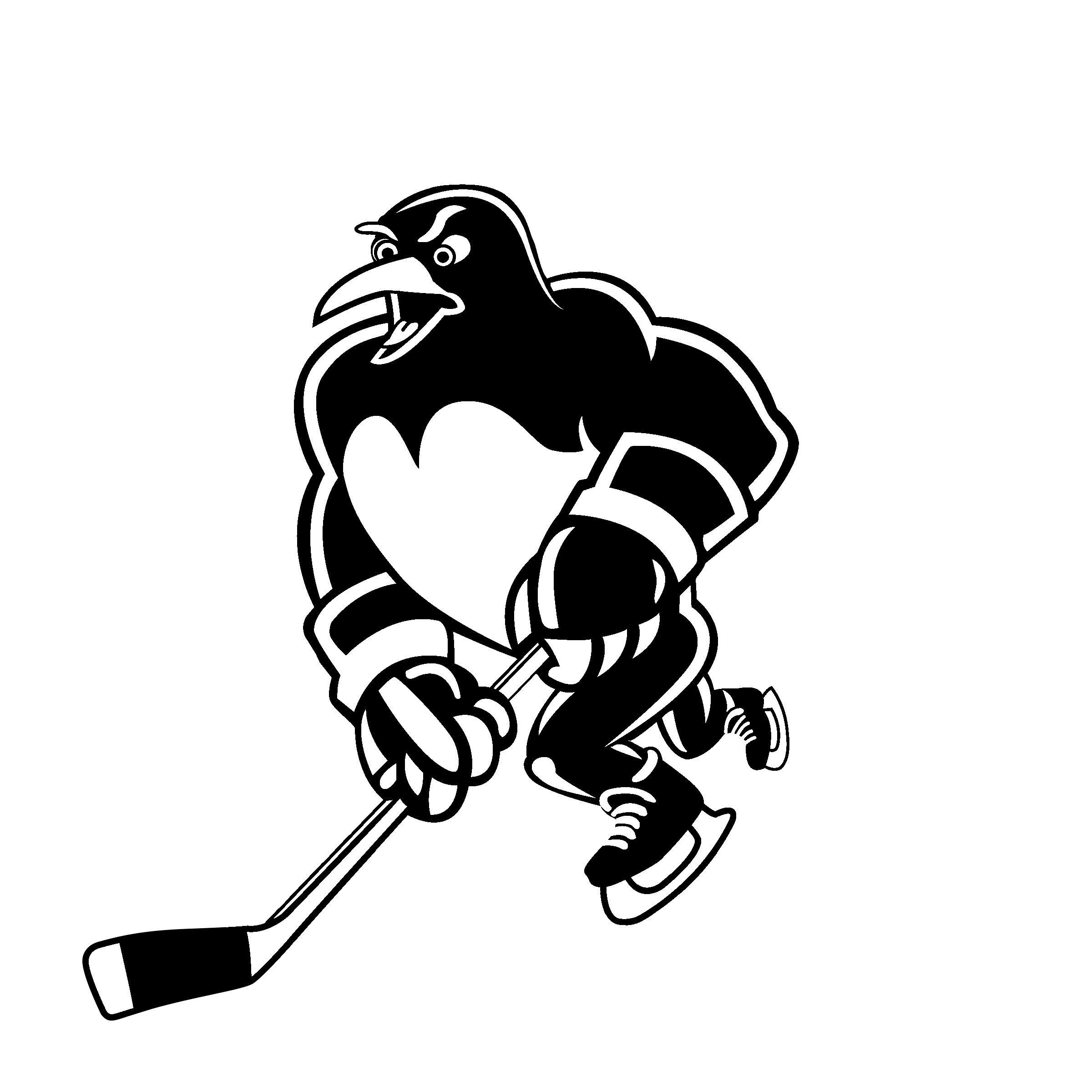 Black and White Penguins Logo - Wilkes Barre Scranton Penguins Logo PNG Transparent & SVG Vector